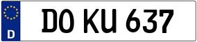 Trailer License Plate